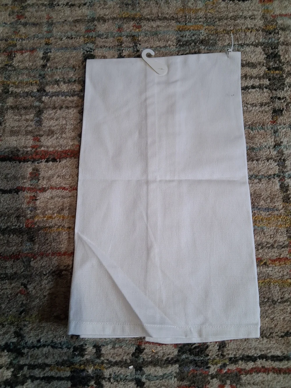 White Tea Towel with Wine Bottle 'I'm Not Old I'm Vintage' Sonoma NWOT